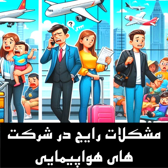 مشکلات رایج در شرکت های هواپیمایی