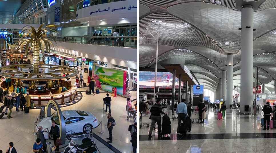 مقایسه فرودگاه ها